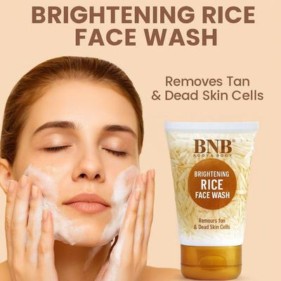 BNB Face Wash with Vegan Rice Milk - BNB Face Wash Rice OR Tea Tree