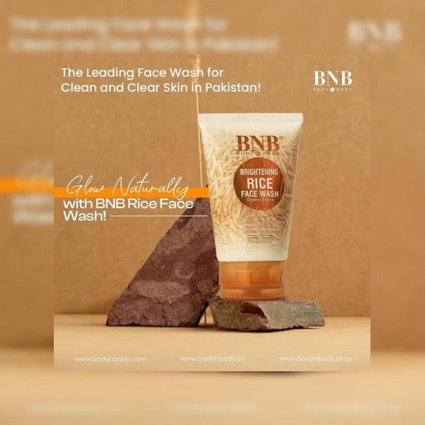 BNB Face Wash with Vegan Rice Milk - BNB Face Wash Rice OR Tea Tree