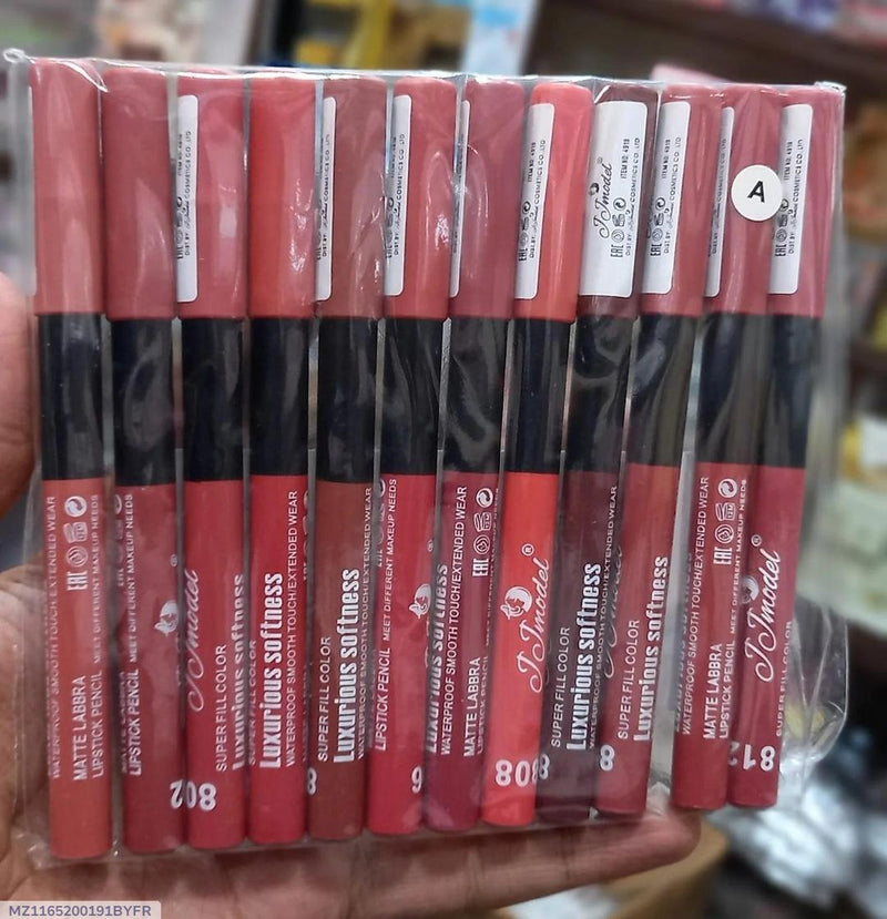 6 Pcs High Pigmented Lip Pencil