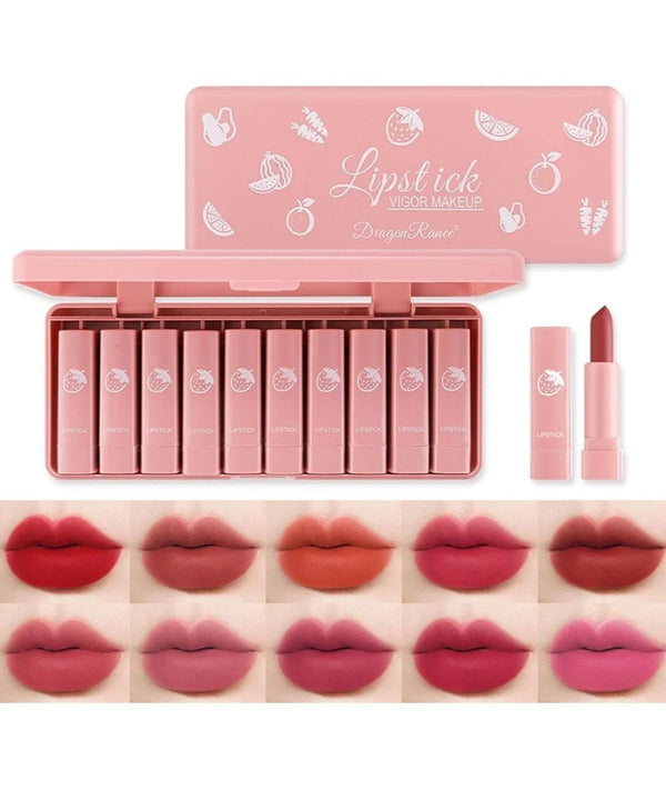 High Pigmented Lipstick, Pack Of 10