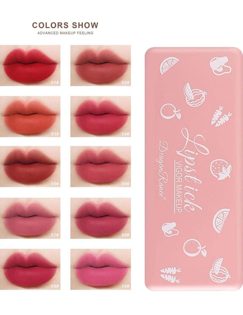 High Pigmented Lipstick, Pack Of 10