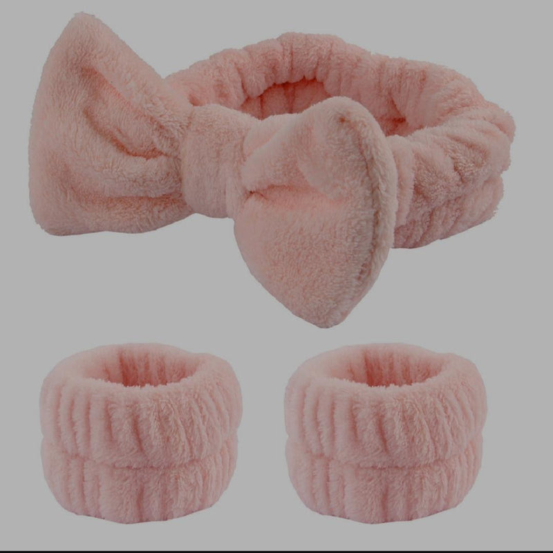 Facial Bands in Pink & Grey