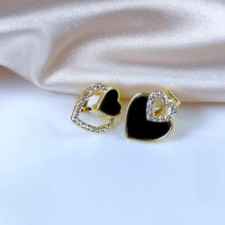Beautiful Korean Heart Shape Zircon Earrings