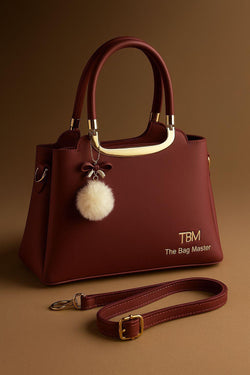 Girl's Rexine Plain Hand Bag
