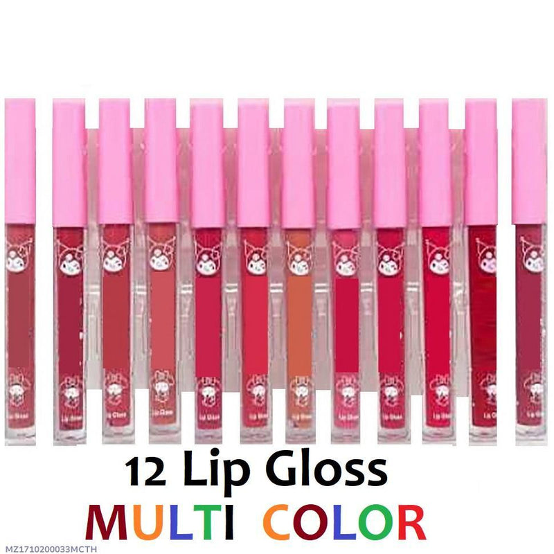 Multicolor Lip Gloss Set - 12 In 1 High Pigmented Matte Finish