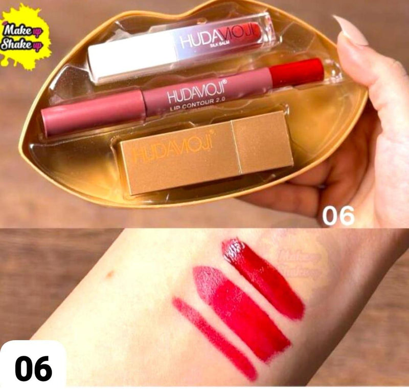 Nude 3 In 1 Sheer Finish Lips Sets