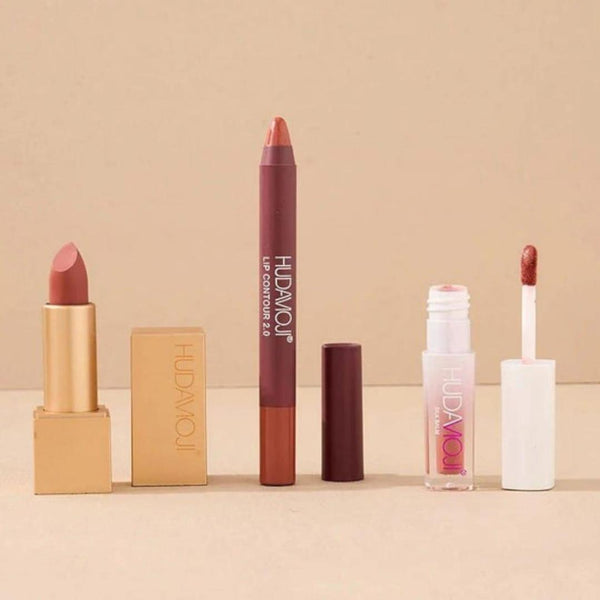 Nude 3 In 1 Sheer Finish Lips Sets