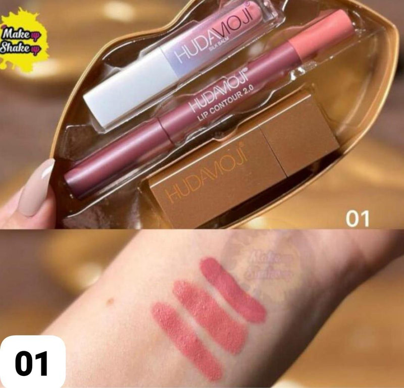 Nude 3 In 1 Sheer Finish Lips Sets