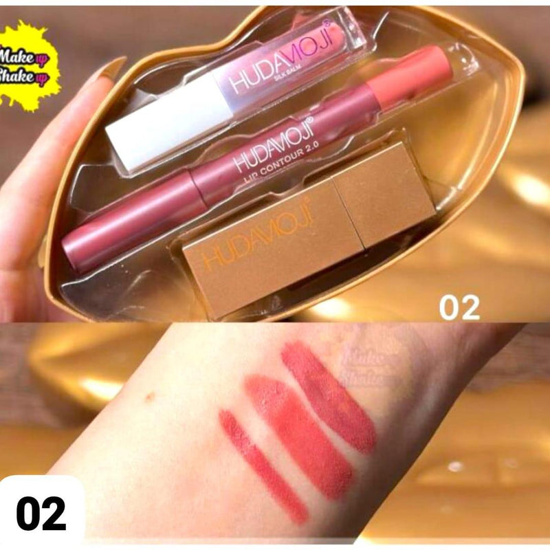 Nude 3 In 1 Sheer Finish Lips Sets