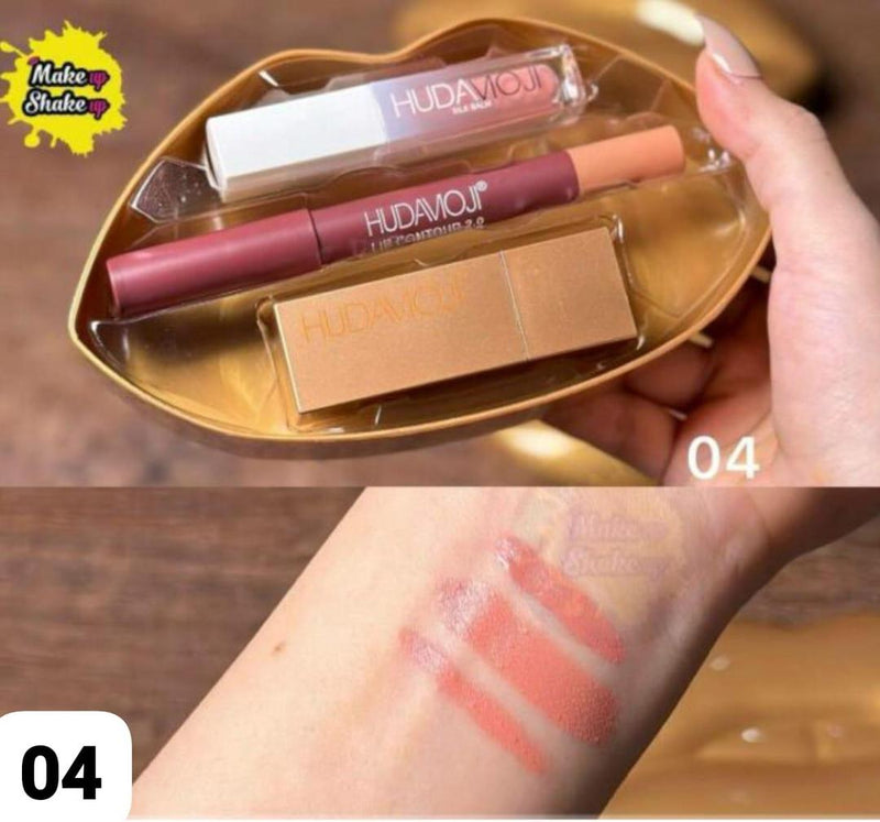 Nude 3 In 1 Sheer Finish Lips Sets