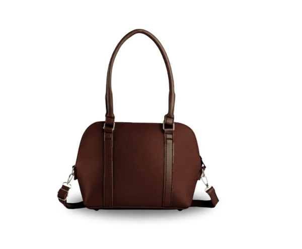 Olivia Choco PU Leather Shoulderbag, Brown
