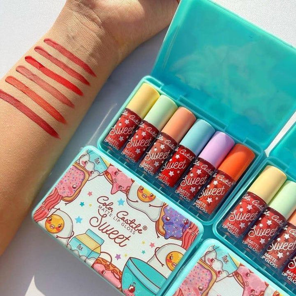Glossy Finish Lip Gloss - Pack of 6 for Luscious Lips