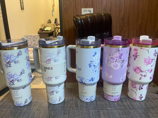 Stanley Flowstate Tumbler with Handle -  Floral Designs