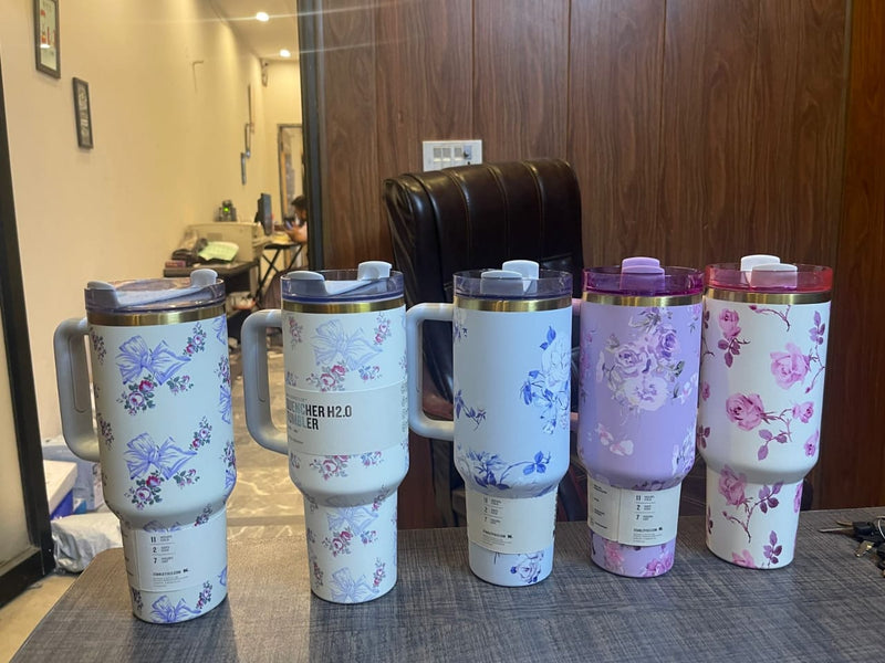 Stanley Flowstate Tumbler with Handle -  Floral Designs