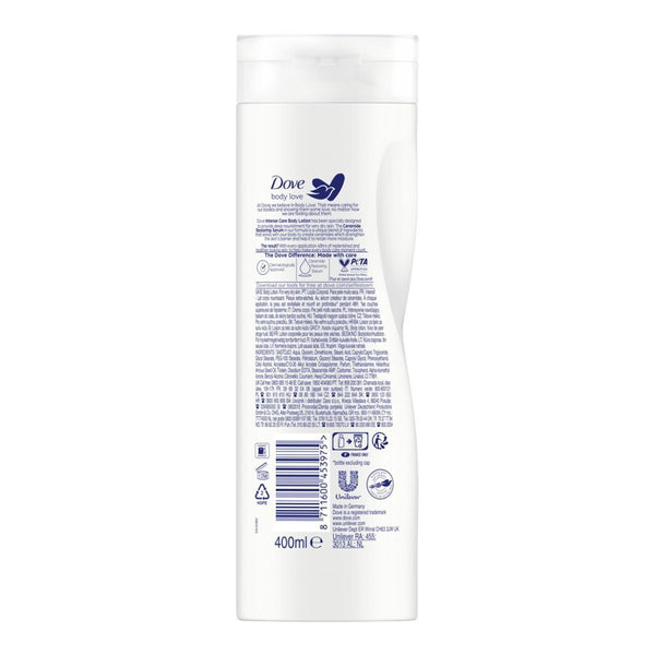 Dove Body Love Intense Care Body Lotion, For Very Dry Skin, With Ceramide Restoring Serum, 400ml